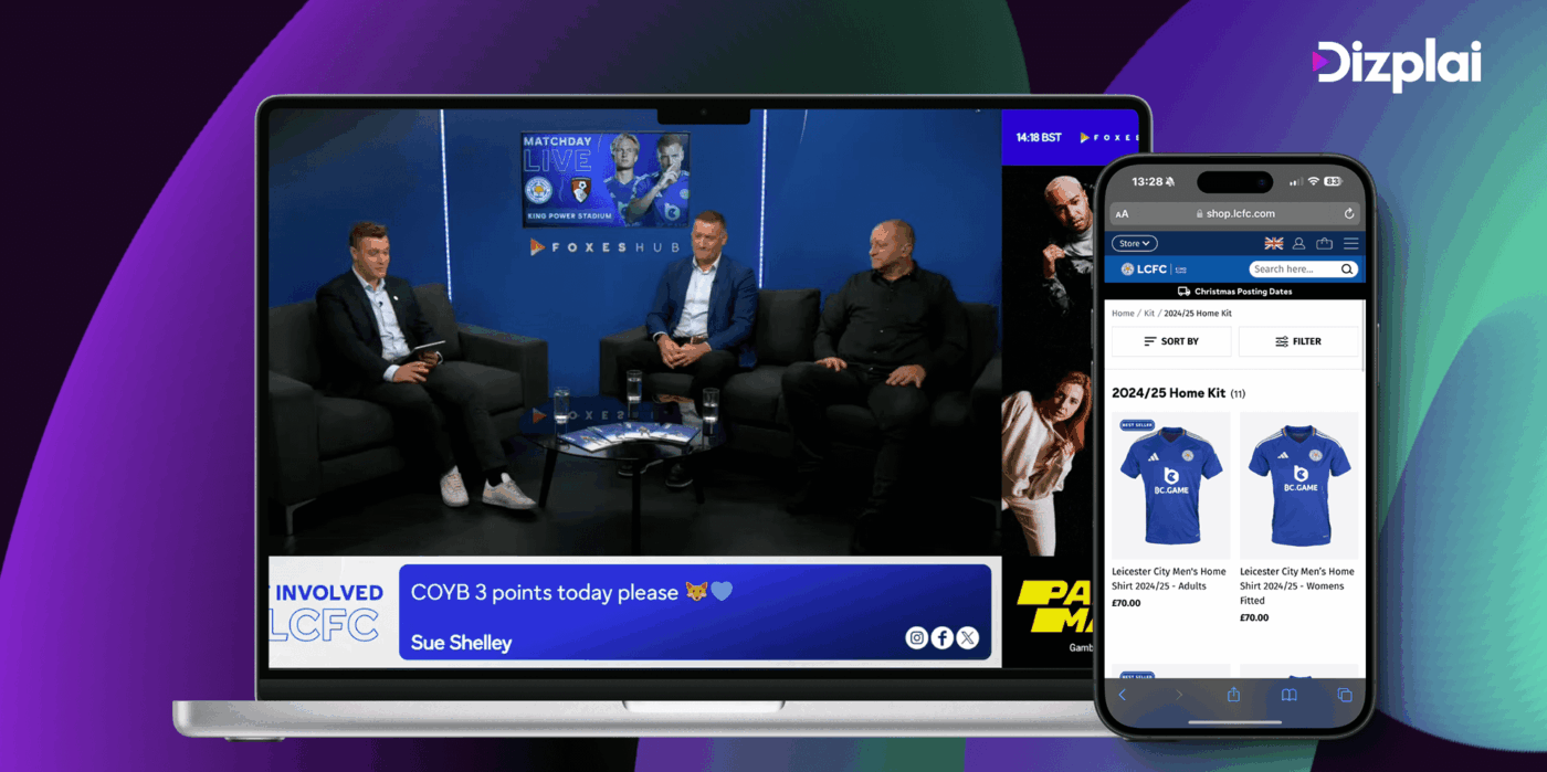 LCFC studio based panel and on screen graphics