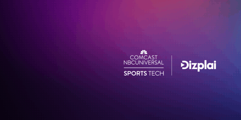 Dizplai x Comcast NBCUniversal SportsTech Graphic