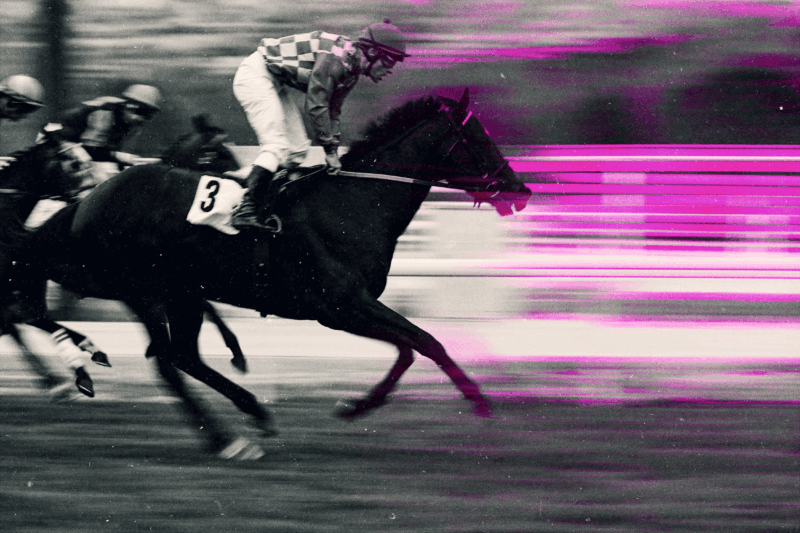 Horse racing image