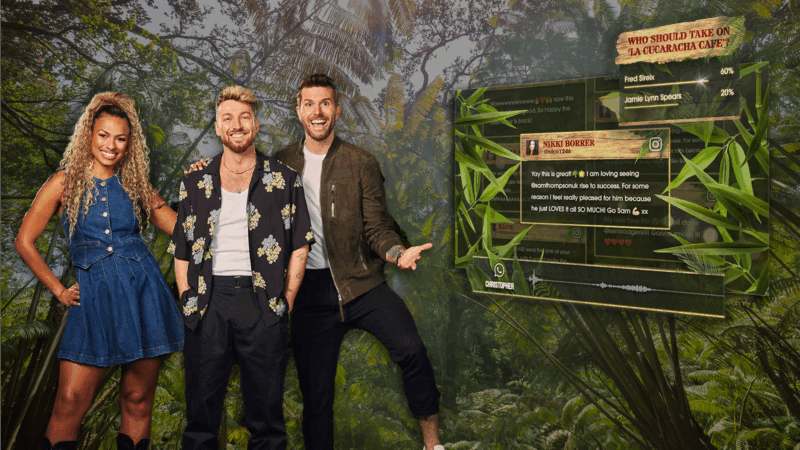 I'm a Celeb header, UGC and fan engagement integrations