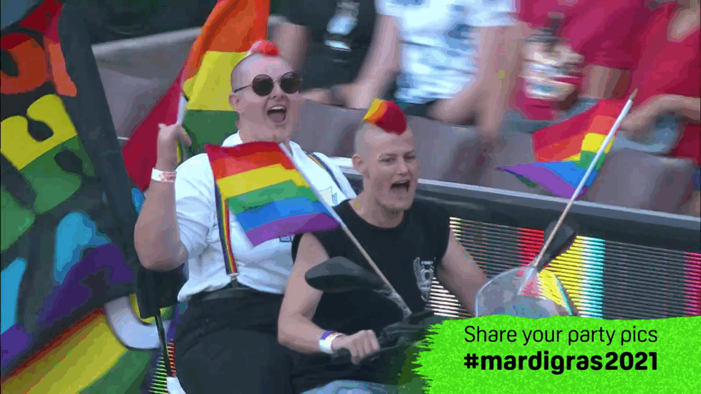 SBS & Dizplai Mardi Gras Social Media Integration