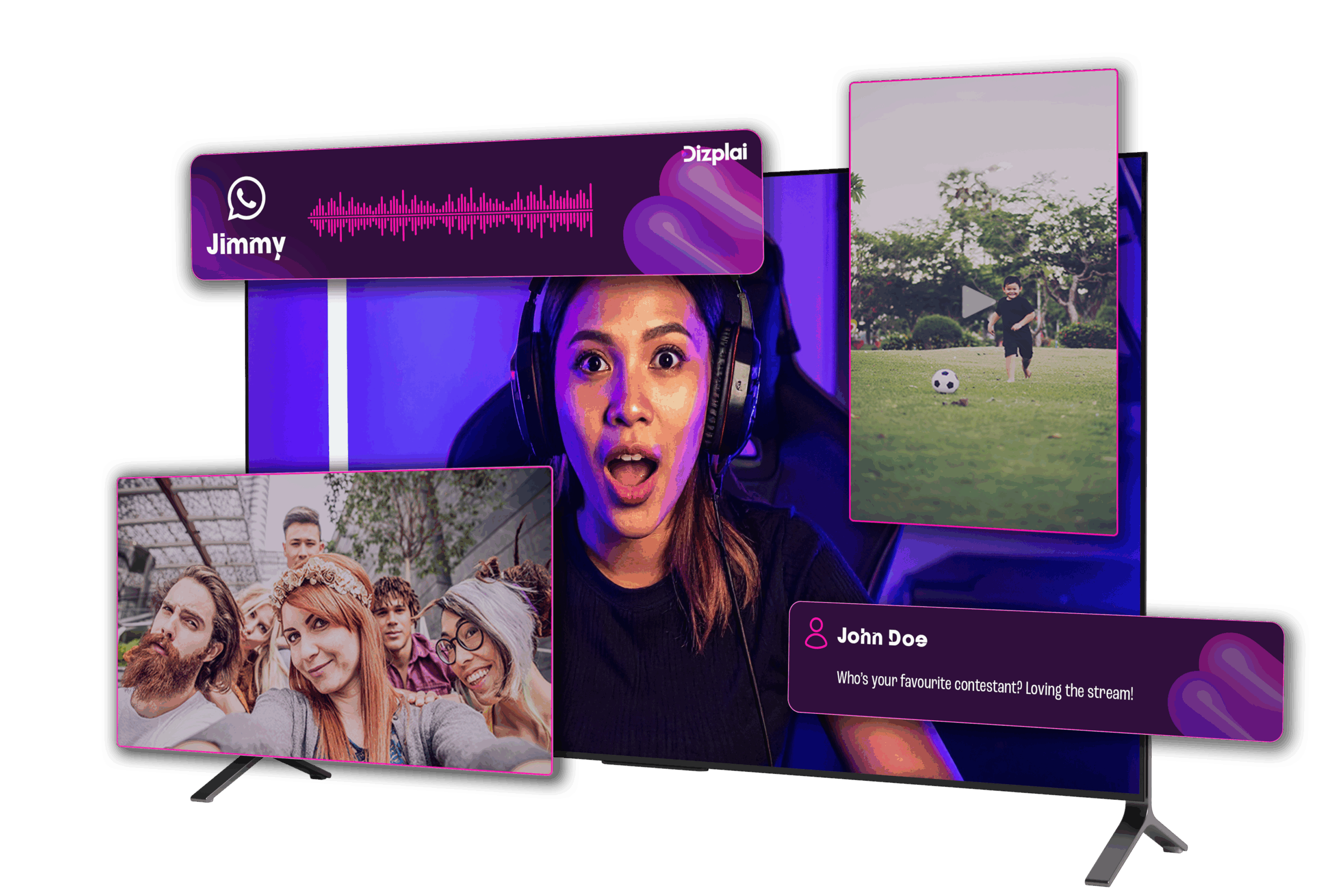 Social Media Integration Imagery Dizplai