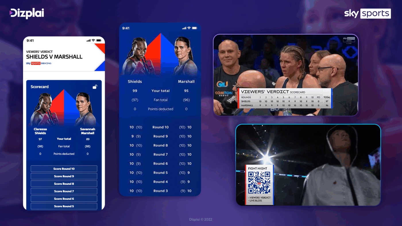 Sky Sport's & Dizplai Viewers Verdict Fan Engagement Tool
