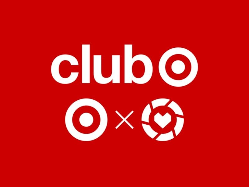 Club target launch graphic featuring the word club with the target logo and a social icon