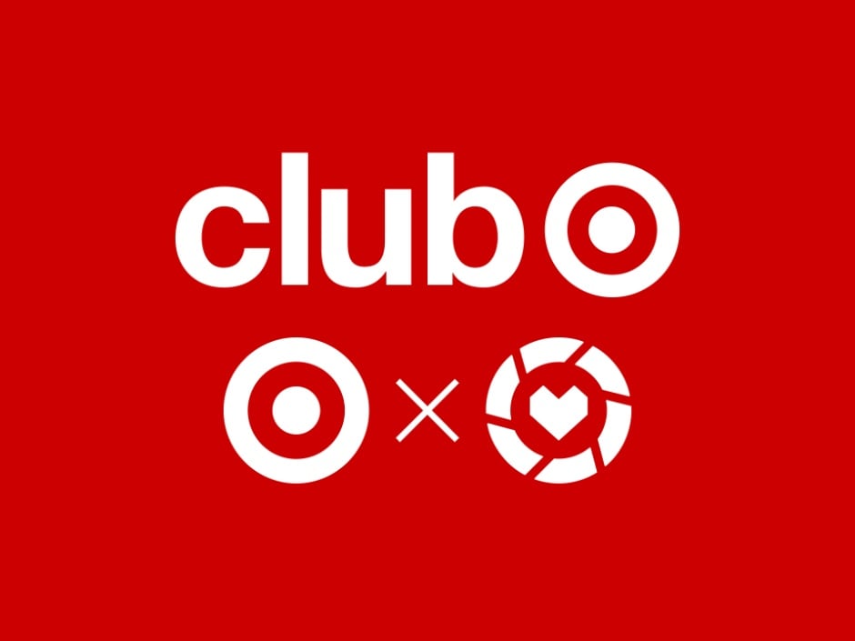 Club target launch graphic featuring the word club with the target logo and a social icon