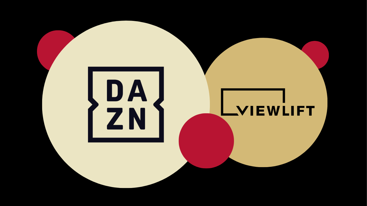 DAZN and ViewLift Logos