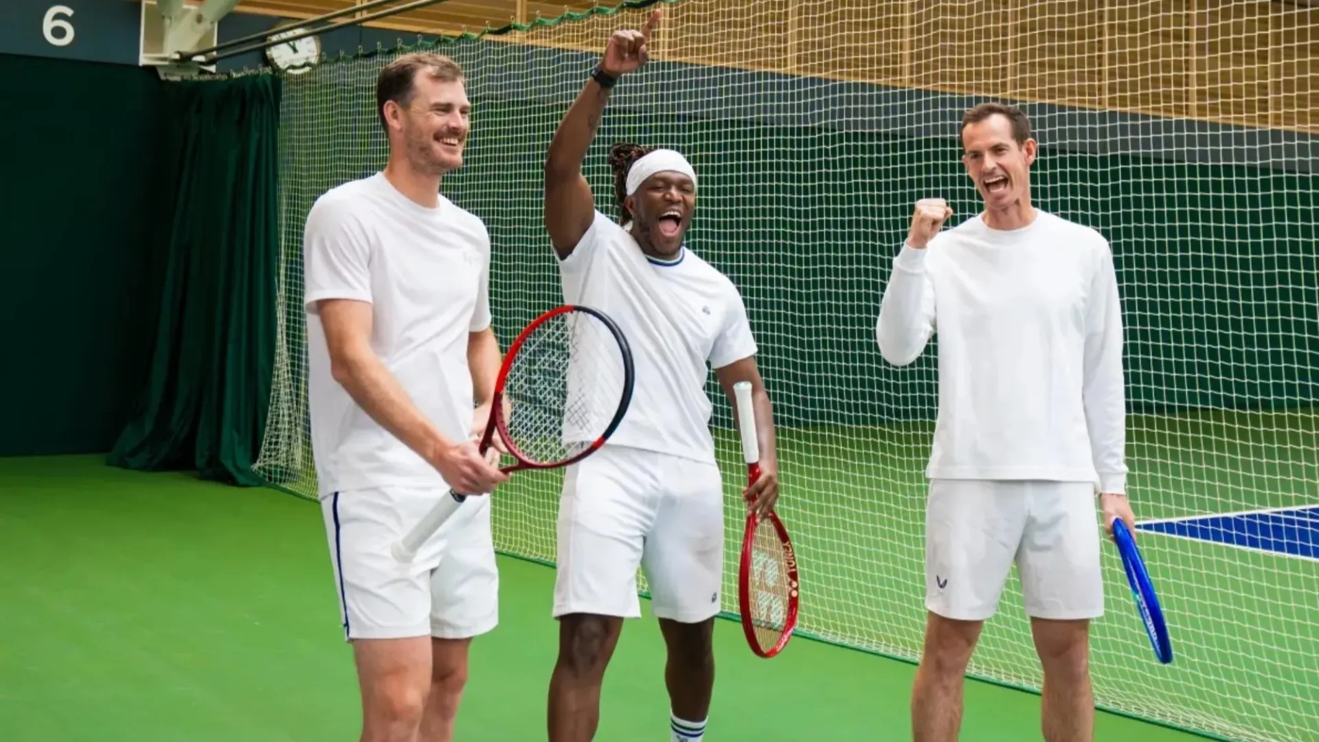 Andy & Jamie Murray with KSI on their new YouTube channel