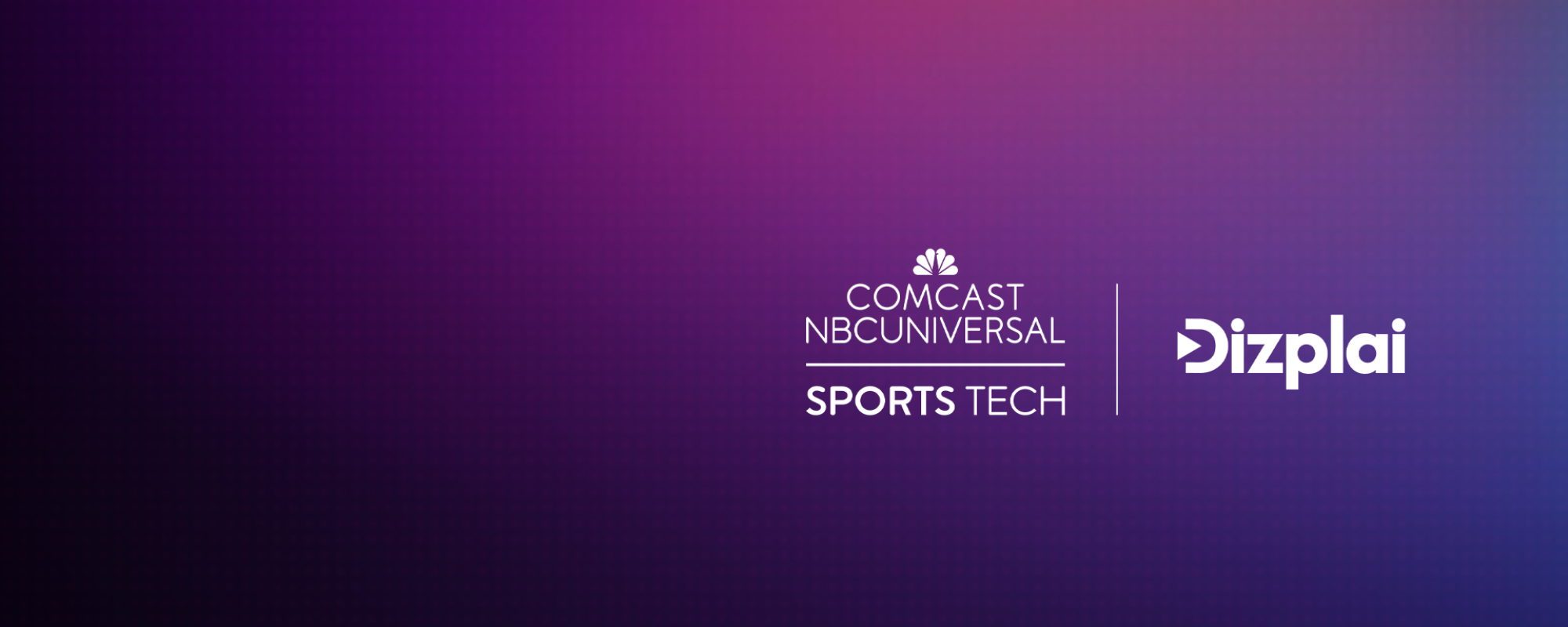 Dizplai x Comcast NBCUniversal SportsTech Graphic