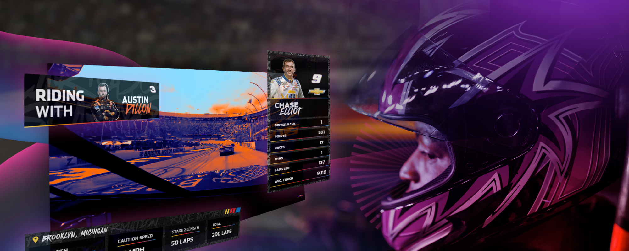 NASCAR Dizplai Header image